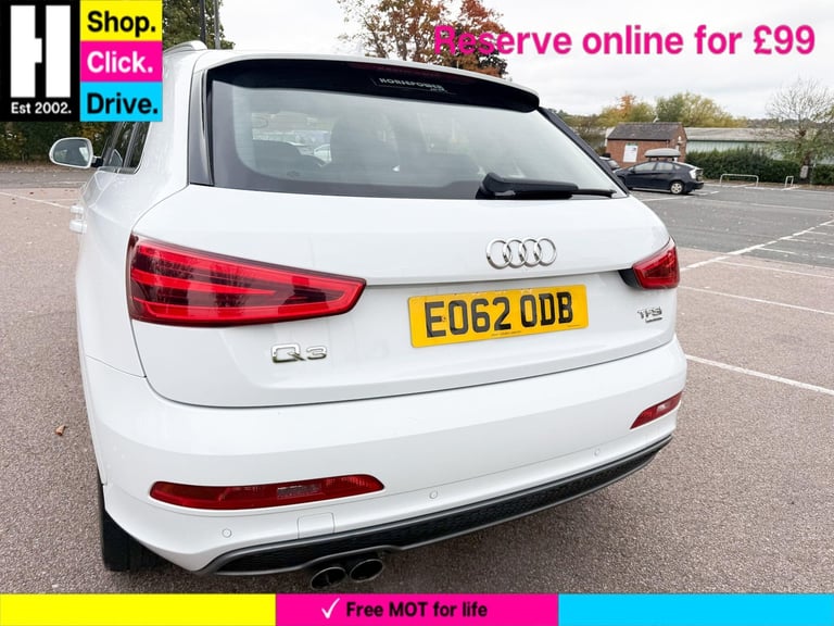 2012 Audi Q3 2.0 TFSI S line SUV 5dr Petrol Manual quattro Euro 5 (s/s) (170 ps) ESTATE Petrol Ma...