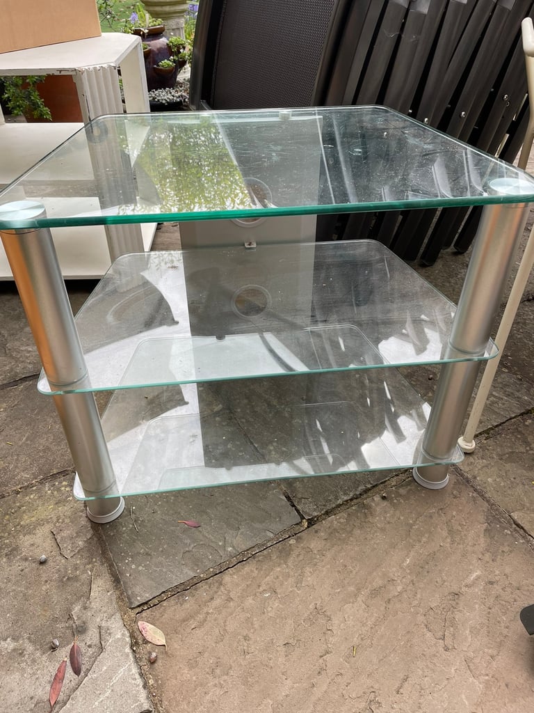 FREE- glass Tv table 