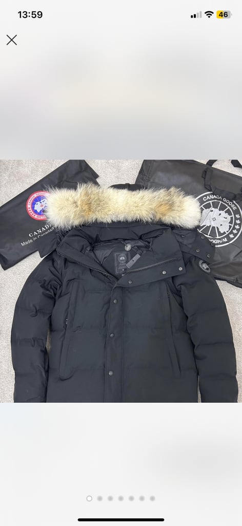 image for Canada Goose Wyndham Parka Black Badge