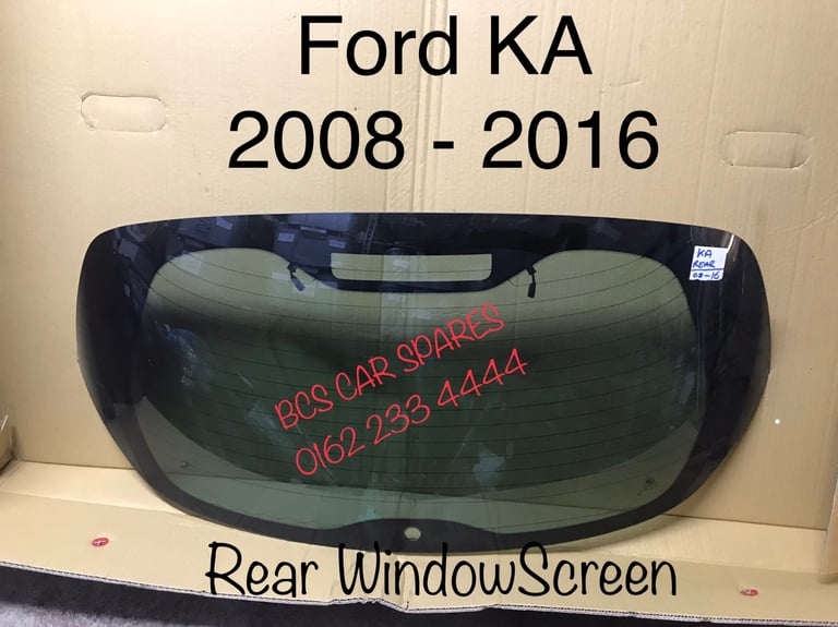Ford Ka. Window glass. Back side. - 2011 - 2012 