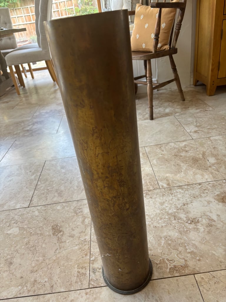 image for Old army shell case brass 