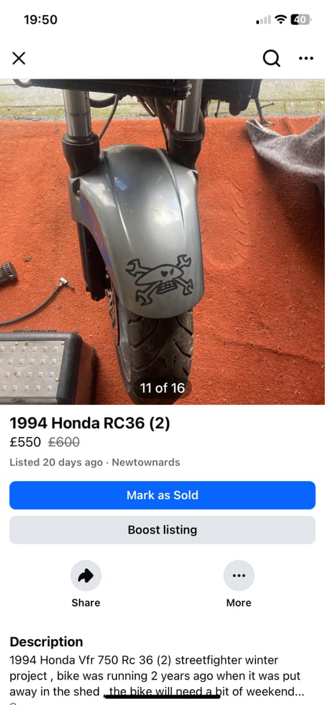 Honda, 1994, 748 (cc)