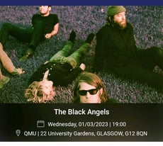 black angels tickets qmu glasgow