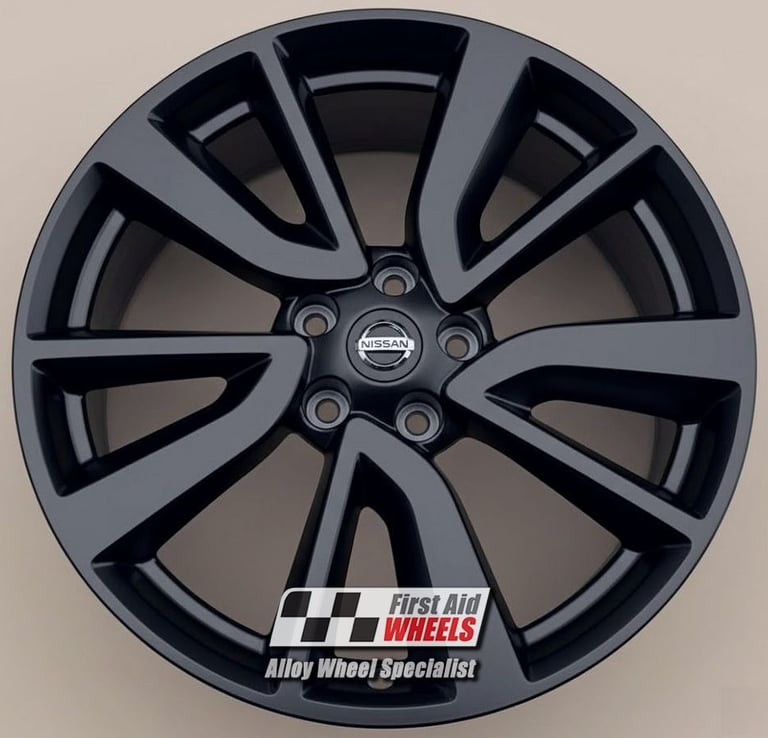 R367BS Swap NISSAN QASHQAI X-TRAIL 4X 19'' GENUINE TEKNA SATIN BLACK ALLOY WHEELS