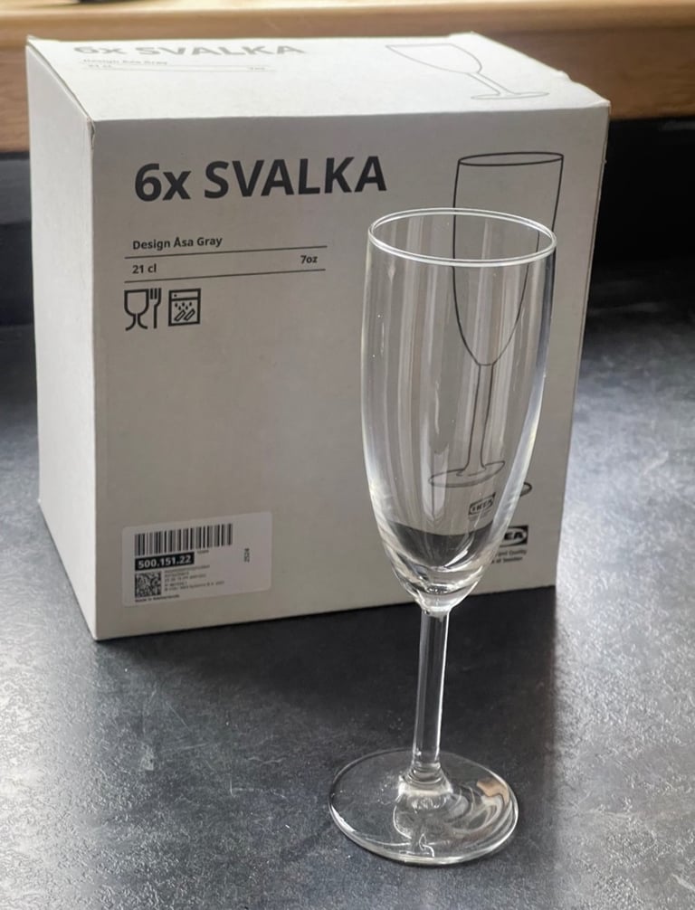 image for 96 Champagne Glasses IKEA 