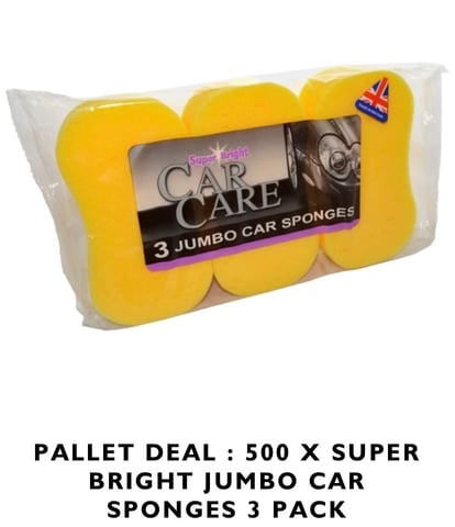 3 JUMBO CAR SPONGES