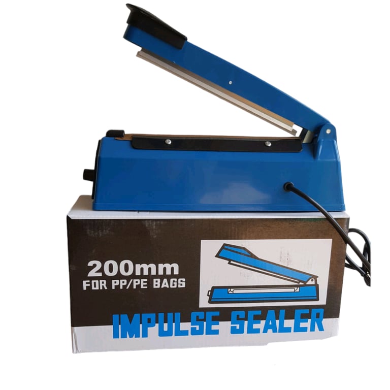 IMPULSE HEAT SEALER PLASTIC BAG FILM SEALING MACHINE METAL 200MM