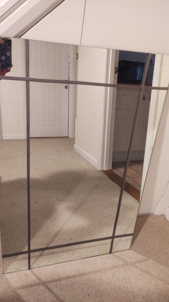 image for Mirror 61 wide x 91cm complete with fixings 