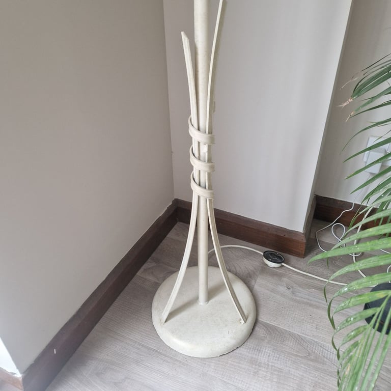 Beautiful designer wrought iron cream floor lamp