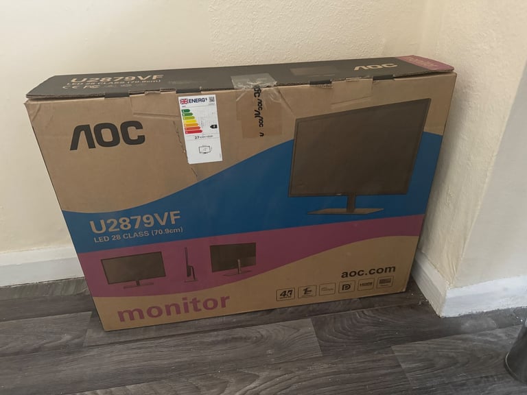 AOC 28” 4k HD monitor