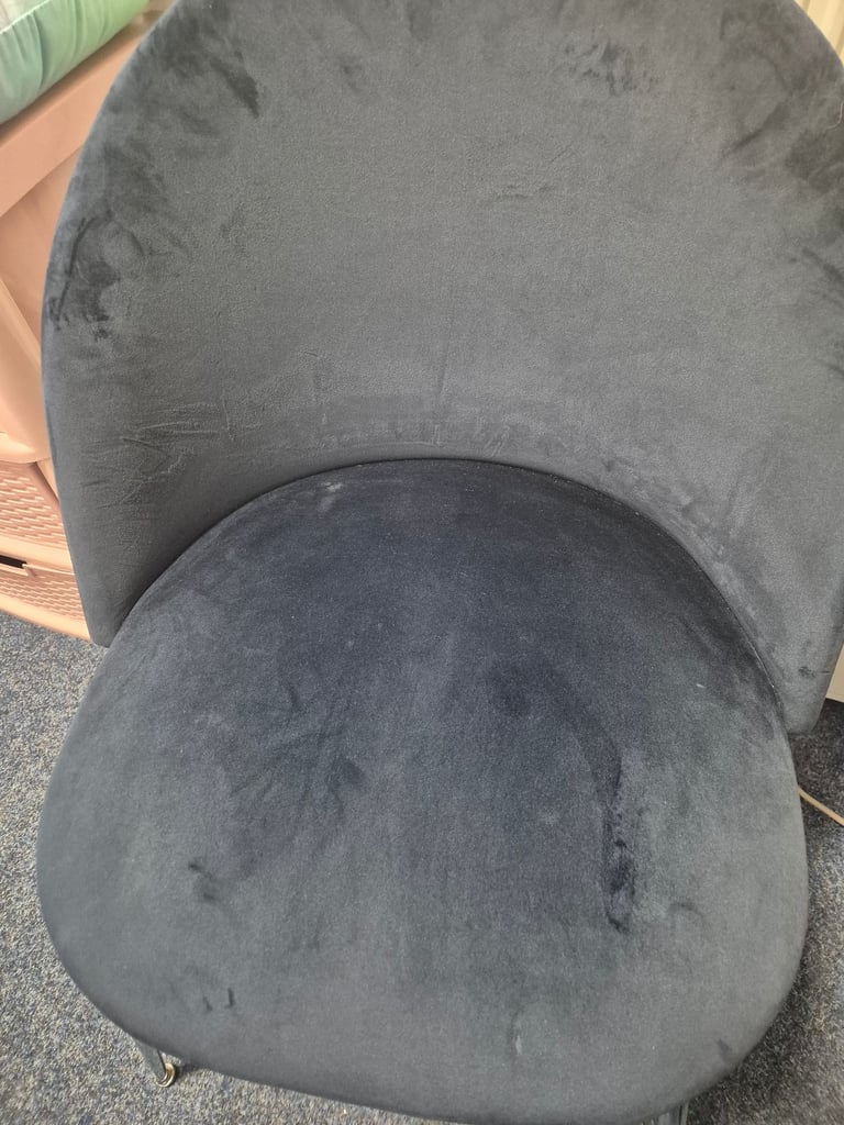 image for Navy velvet chairs