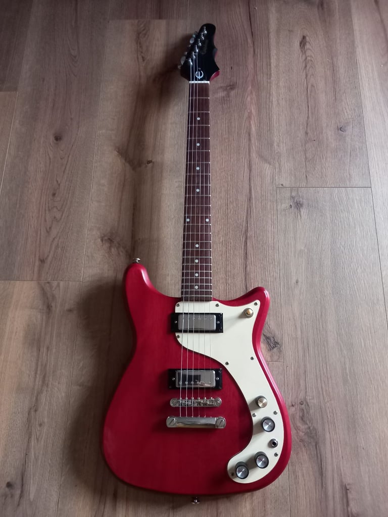 image for Epiphone 1966 Worn Wilshire reissue electric guitar. 