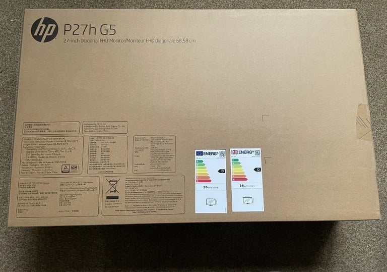 image for HP P27h G5 27inch HD Monitor
