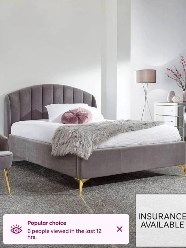 image for King size bed frame ottoman very good condition 