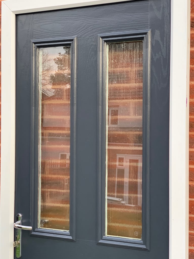 DOUBLE GLAZED COMPOSITE BACK DOOR IN ANTHRACITE GREY 92.5cm WIDE 207cm HIGH Can Deliver