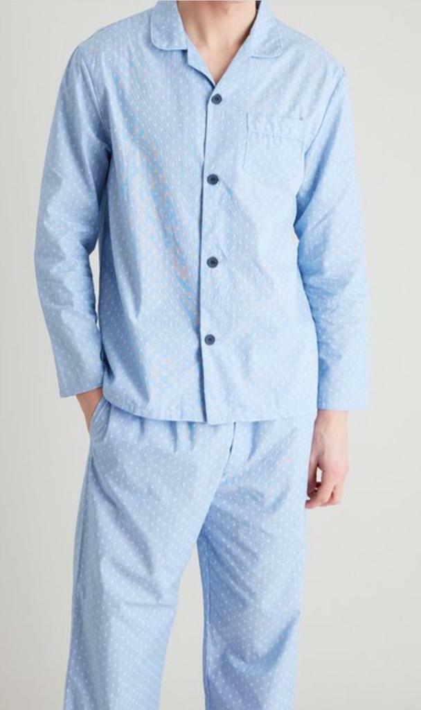 Men’s Light Blue Cotton Pyjamas