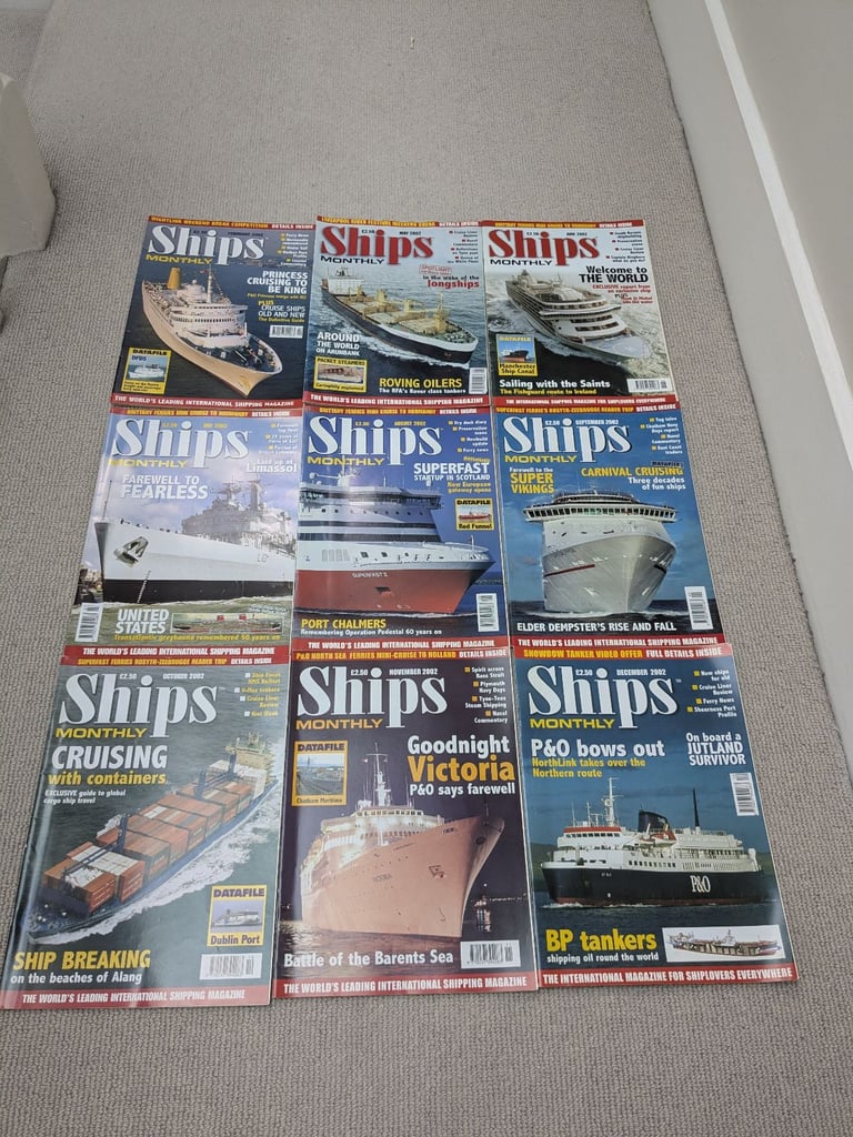 Ships Monthly magazine Bundle 74 issues 1998-2004 OTO