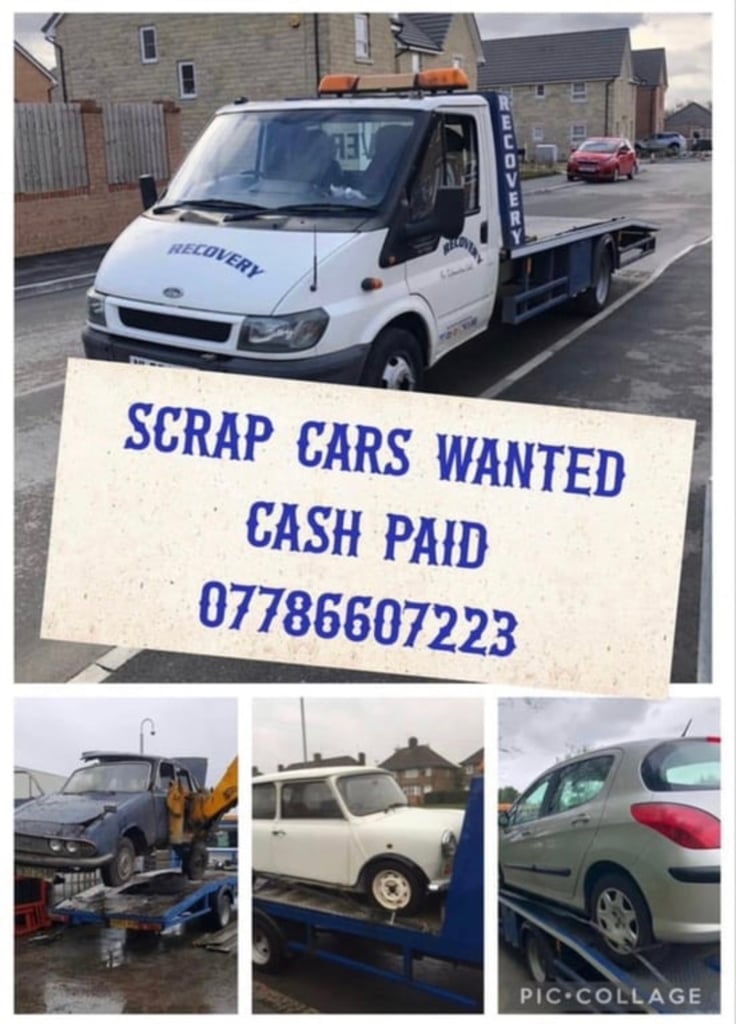 Cash paid for scrap cars 