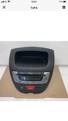 Peugeot 107 stereo and  facial Toyota Aygo Citroen c1 