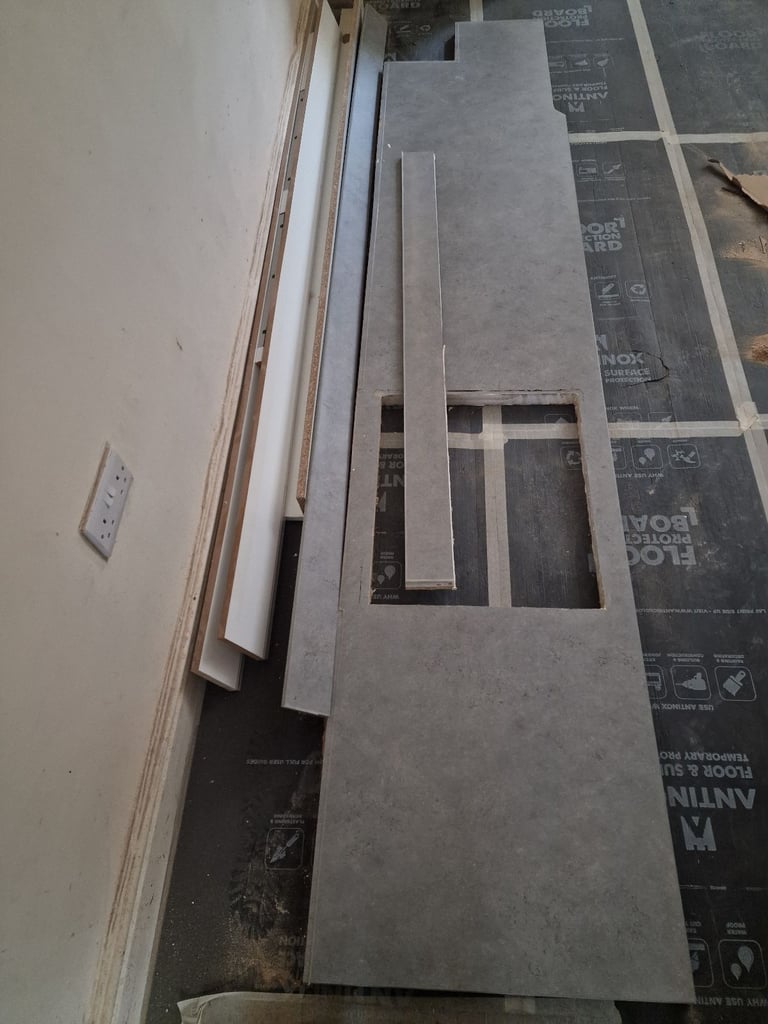 Used kitchen worktop ( 2 no.)  and upstands 