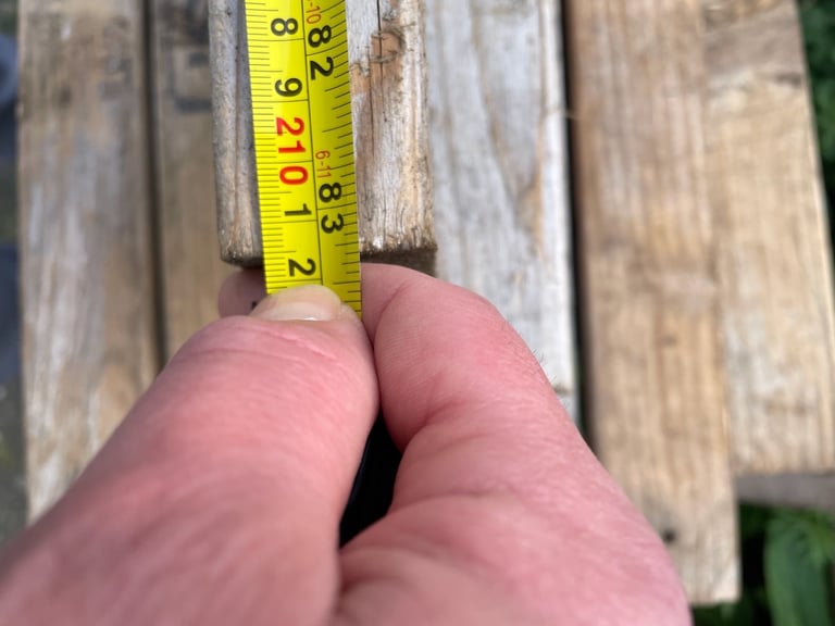 Wood Timber 8.9 x 3.2 x 210cm