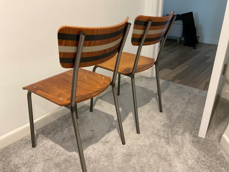 2 x retro designer chairs by Olivia Scott-Taylor