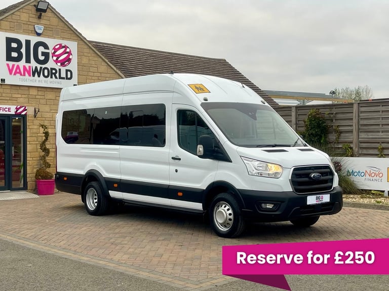 Ford TRANSIT 460 TDCI 170 L4H3 TREND ECOBLUE 17 SEAT MINIBUS HIGH ROOF DRW RWD