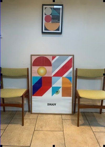 image for Mid Century Vintage Danish Pair of Chairs by Designer Erik Buch