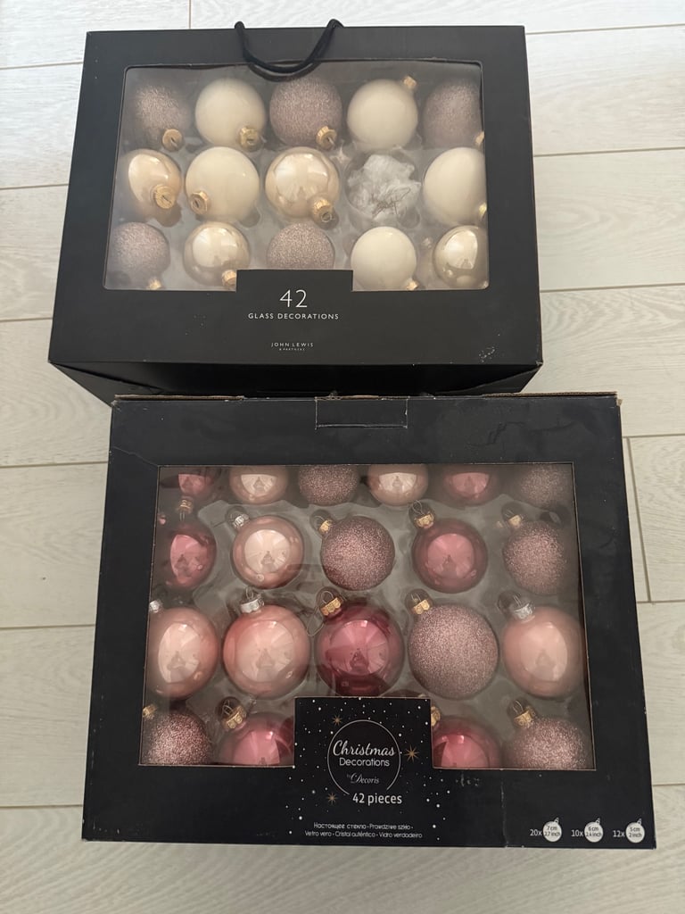 John lewis glass bauble bundle x 83
