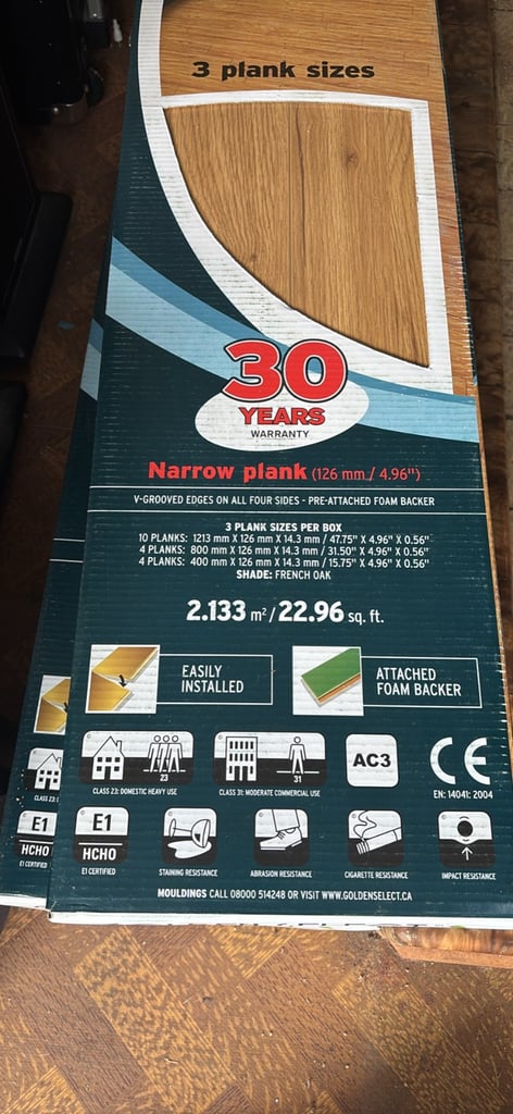 Golden Select Click Laminate Flooring 