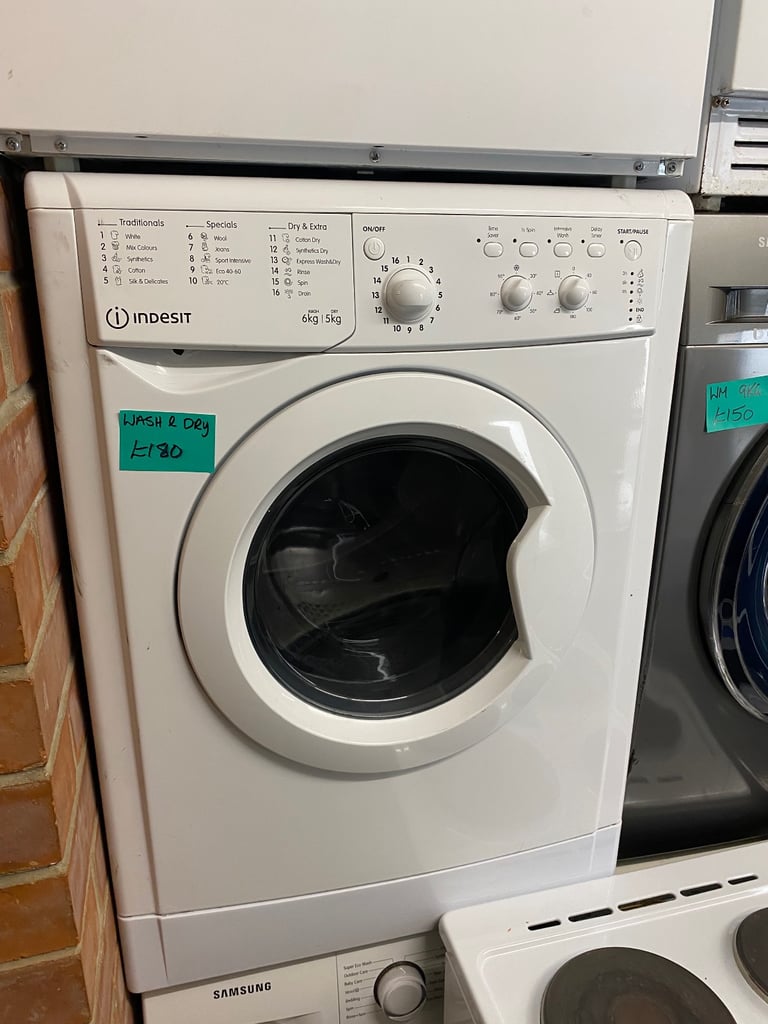 image for ♻️WHITE INDESIT WASHER DRYER 2in1