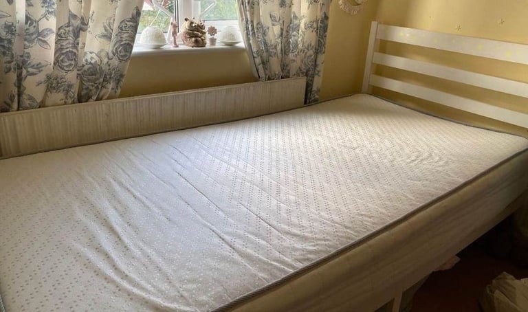image for white single bed, can deliver