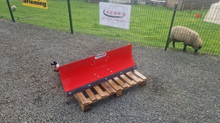 Quad atv quad x fully adjustable snow plough with chassis frame tractor 