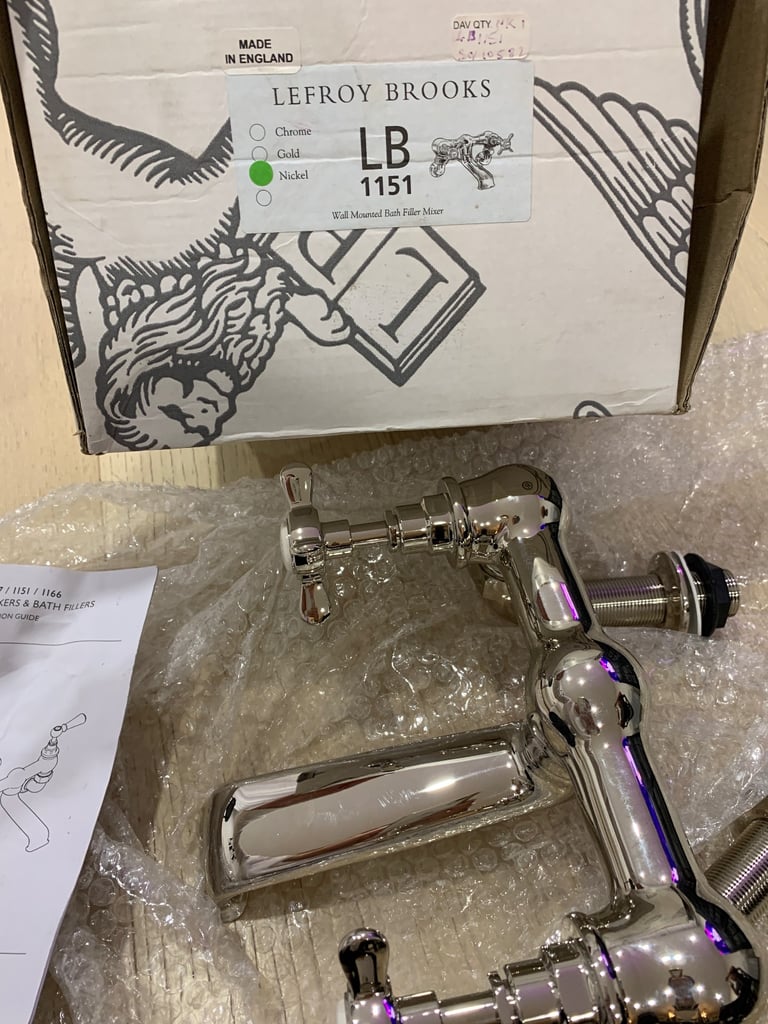 Lefroy Brooks LB1151 wall mounted bath filler mixer