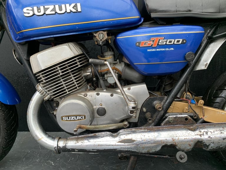 SUZUKI GT500 1976 CLASSIC RESTORATION PROJECT HPI CLEAR