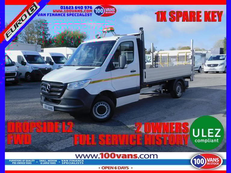 2019 Mercedes-Benz Sprinter 2.1 314 CDI Dropside 2dr Diesel Manual FWD L2 Euro 6 (s/s) (143 ps) C...