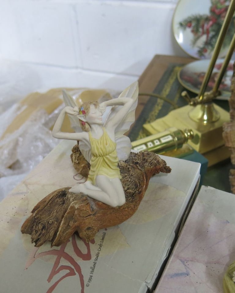 6 Jenny Oliver Flower Faerie hand crafted sculptures.£145 Limited edition 1994