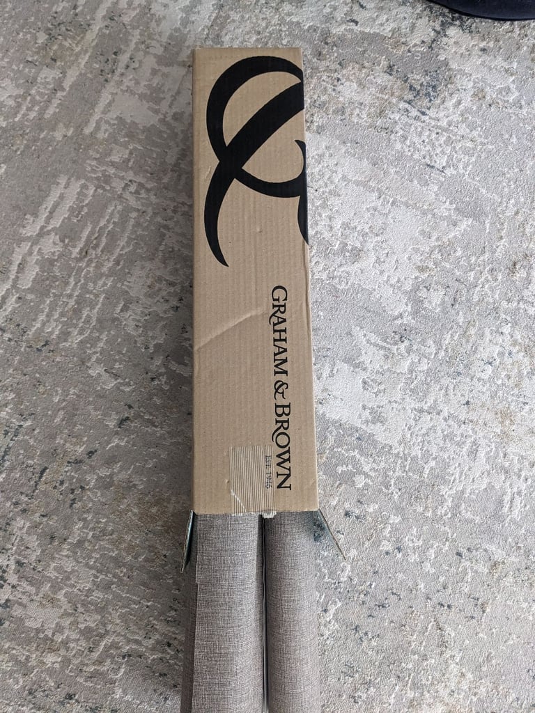 Graham & Brown wallpaper - linen chocolate brown 9m