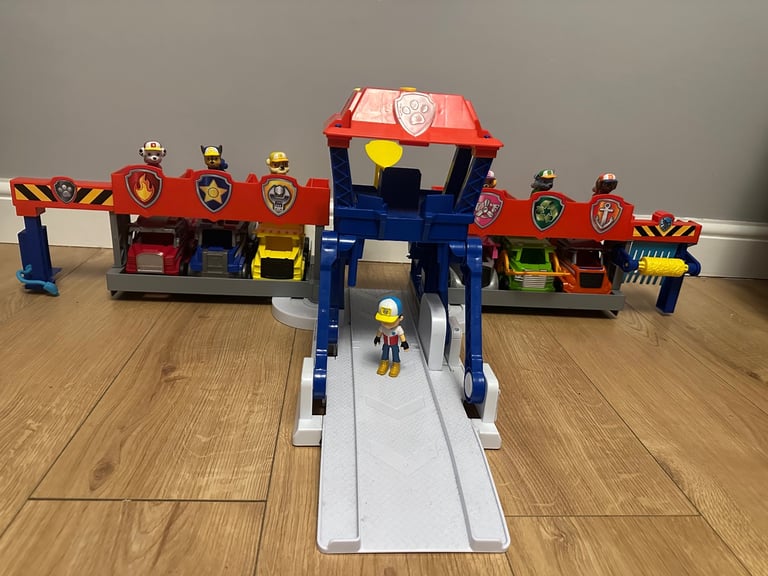 image for Paw patrol truck head quarters & trucks 
