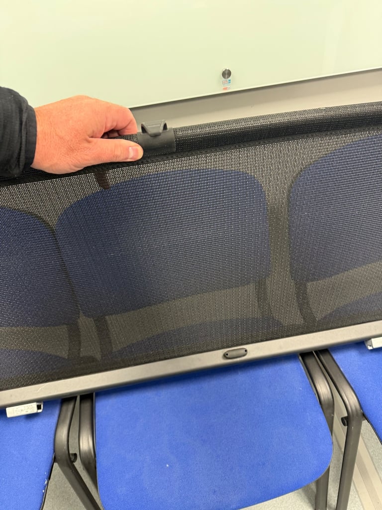image for Audi A6 Avant C8 retractable dog guard. 2018-2024