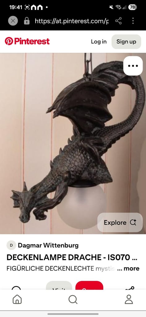 image for Dragon ceiling light 