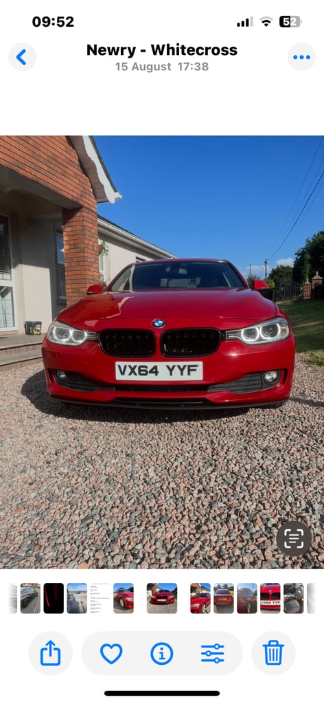 BMW, 3 SERIES, Saloon, 2014, Semi-Auto, 1995 (cc), 4 doors