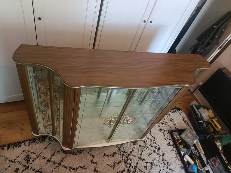 Large Antique glass wooden cabinet. Great condition 