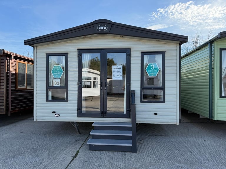 41x14ft 3 Bed Static Caravan - DG, CH, French Doors - Offsite Sale, Own Land
