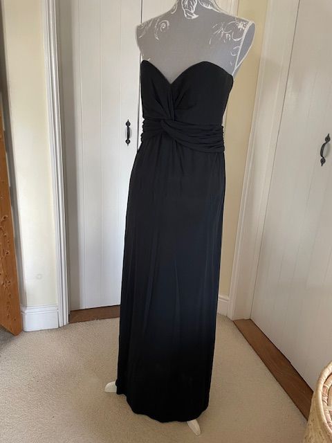 image for Vintage ‘Yvette Creation a la Mode de Paris’ 1960’s/1970’s Strapless Black Evening Dress