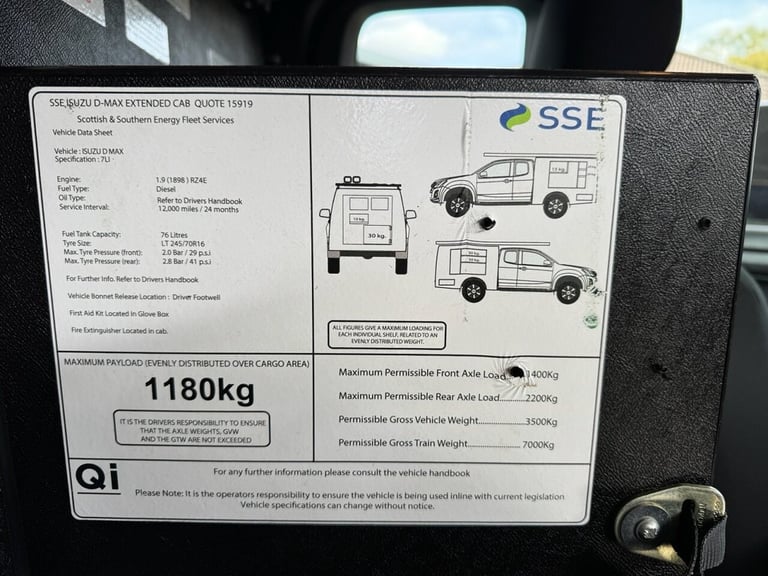 2019 69 ISUZU D-MAX 1.9TD EXTENDED CAB ROLLER SHUTTERS CAMERAS TOW PACK 4X4 EX E