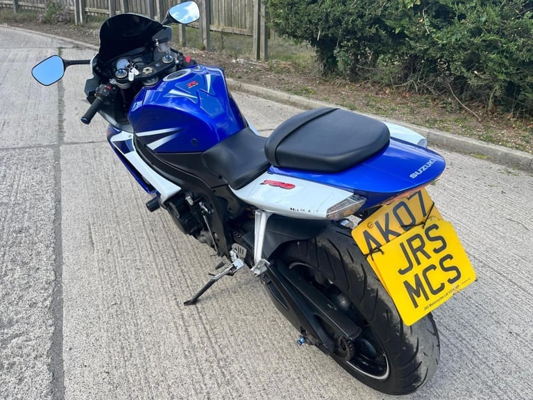 2007 07 SUZUKI GSXR 750 K7 GSXR750 BLUE SPORTS SUPERSPORT