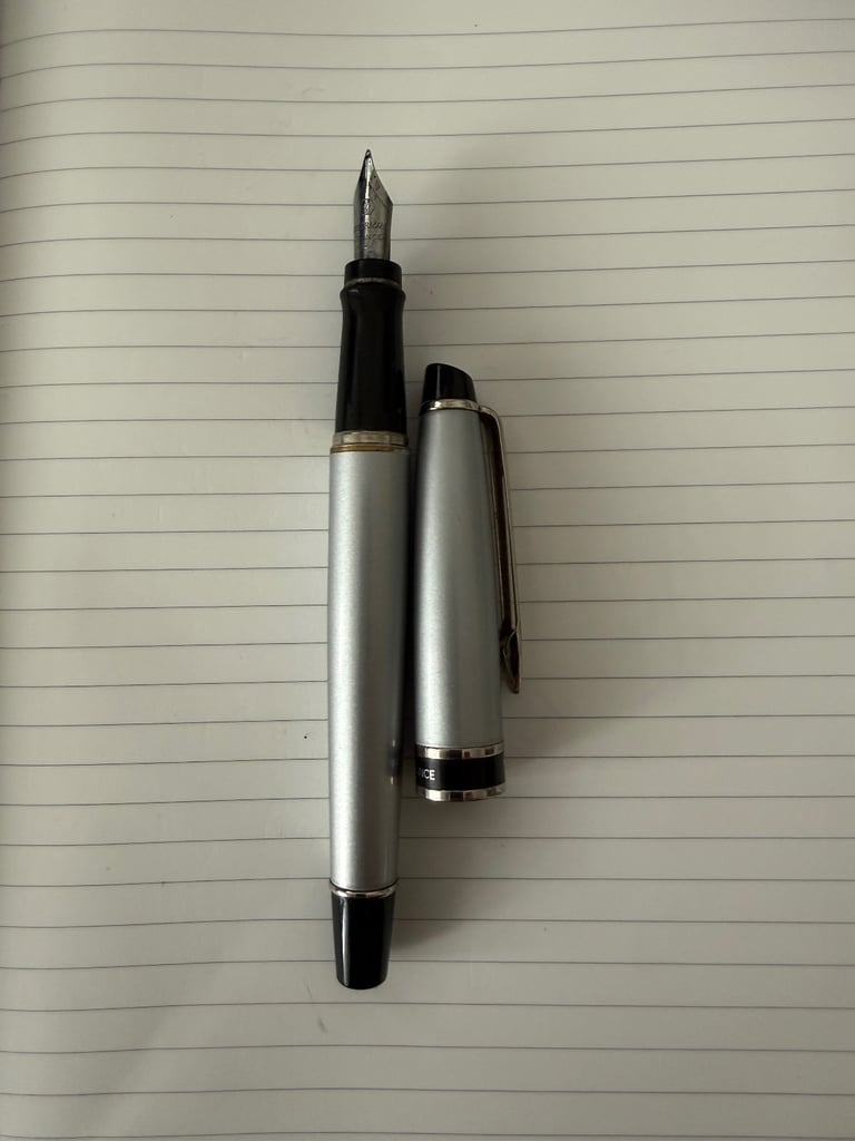 image for Waterman Fountain Pen (Silver & Black)