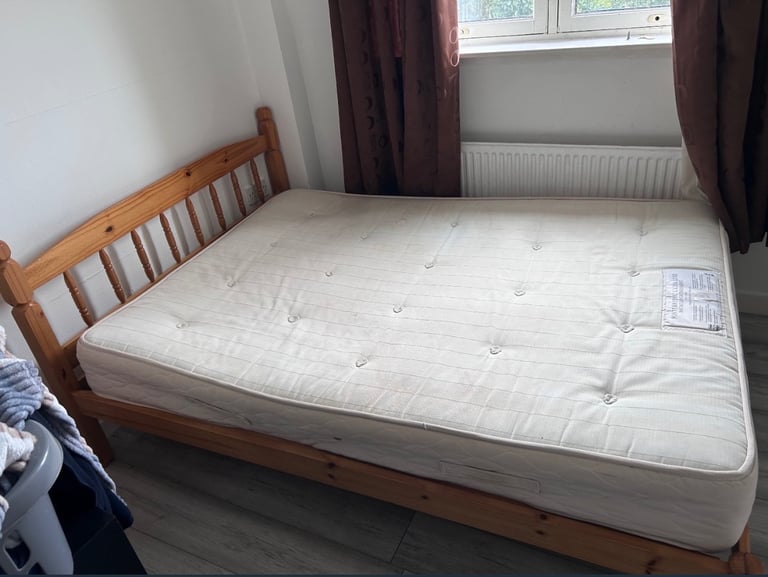 Solid Wooden Double Bed