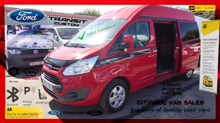 2017/17 FORD TRANSIT CUSTOM 2.0TDCi 170ps HIGH ROOF LIMITED RED NO VAT VAN  | in Leckwith, Cardiff | Gumtree